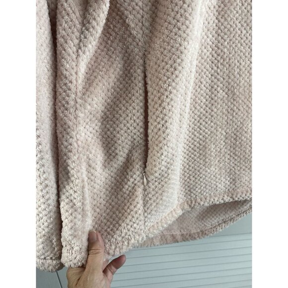 Magellan	Blush Pink Fleece Pullover With Front Zip Pockets Womens size M NWOT - Picture 4 of 11